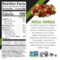 Power Up Mega Omega Trail Mix Nutrition Fact Panel