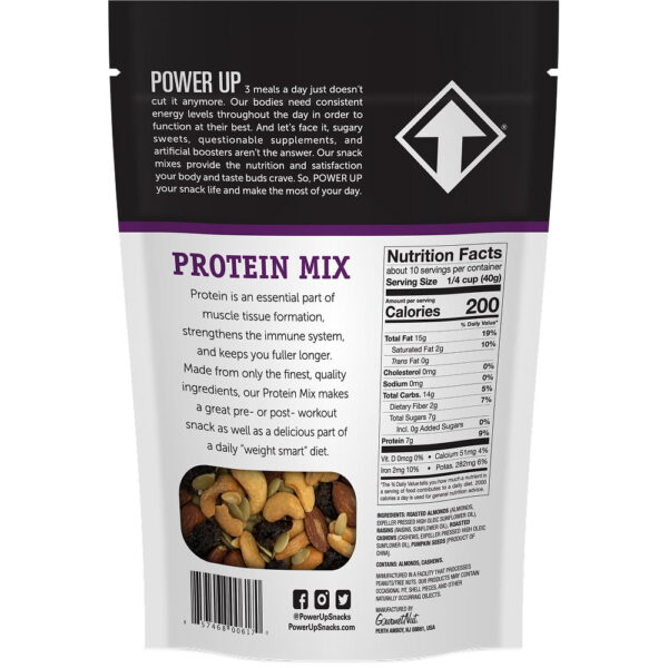power-up-protein-mix-trail-mix-pdp-image-packaging-back-final Power Up Protein Mix Trail Mix back of packaging